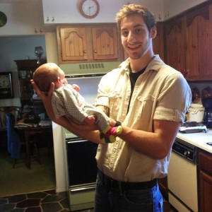 A VERY Handsome Uncle Dakota with little Henley Bear  2014