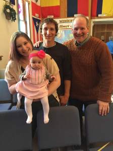 Our first Sunday back.