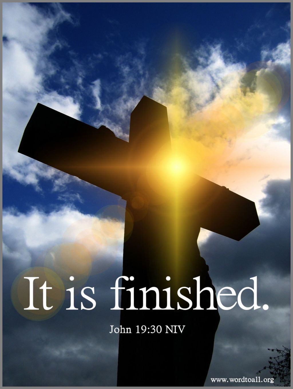 IT IS FINISHED,&nbsp;Amen.
